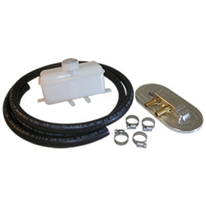 Master Cylinder Remote Fill Reservoir Cap Kit for Chevy Ford Street Rods and Hot Rods