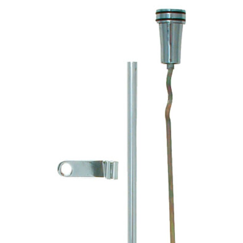 Oil Dipstick, Chrome with Billet Knob, BB Chevy