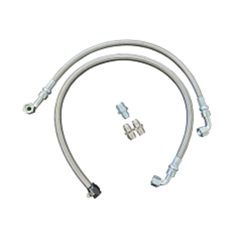 Power Steering Conversion Hose Kit for GM Gear Box, Braided Stainless