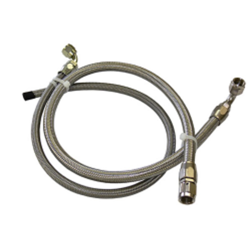 Rack and Pinion Power Steering Hose Kit, Braided Stainless
