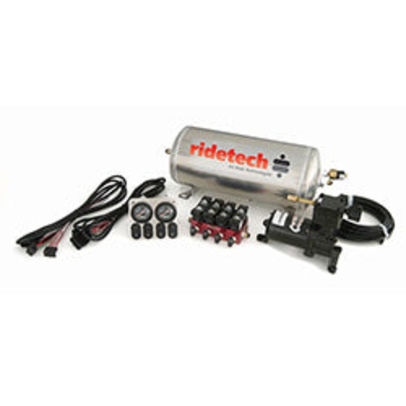 RideTech 30154000 – 4-Way Analog Ride Pro Compressor System, 3 Gallon
