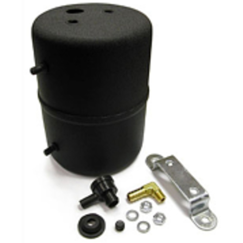 Vacuum Reservoir Canister, Remote Type, Power Brakes, Black