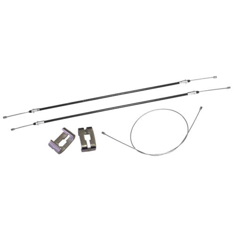 1949-54 Chevy Sedan, Emergency Brake Cable Set, Rear Disc