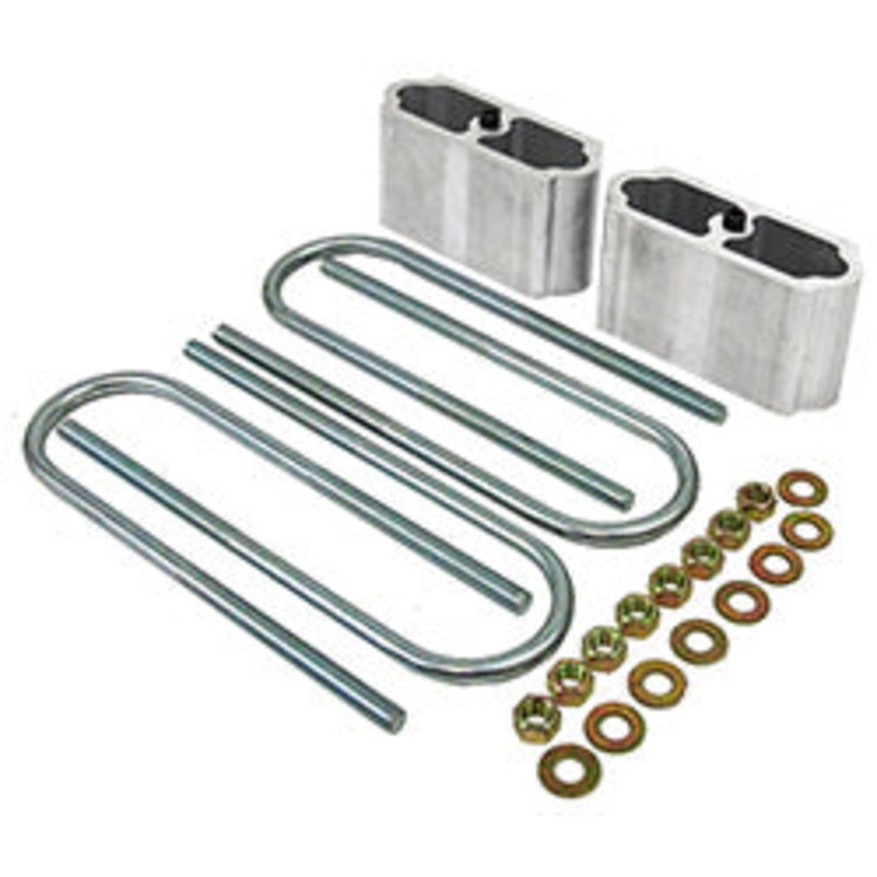 Leaf Spring Lowering Block Kit, Extruded Aluminum Please Specify