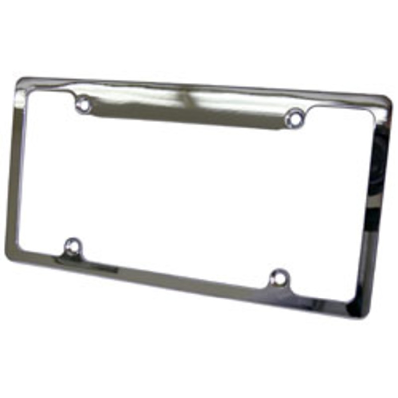 License Plate Frame, Chromed Aluminum