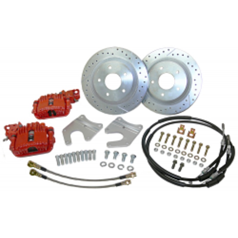 Rear Disc Brake Conversion, GM 10-12 Bolt Rearend, 12″ Rotors Please Specify