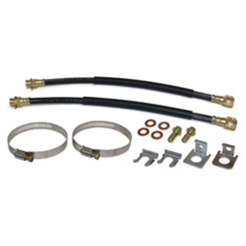 Rear Disc Brake Hoses and Mounting Kit, Rubber