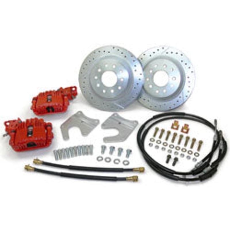1958-70 Chevy Impala Disc Brake Conversion Kit, Rear, 12″ Rotors, OE Rearend Polished  (PC-P) (+$100.00)