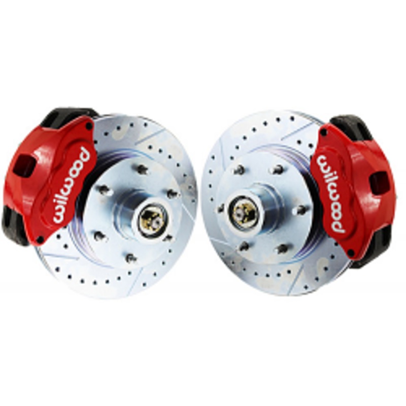 1963-70 Chevy C10, GMC C15 Truck Disc Brake Conversion, Wilwood Caliper, Stock or Drop Spindle Black 2.5″ drop 6 lug (6 x 5.5″)