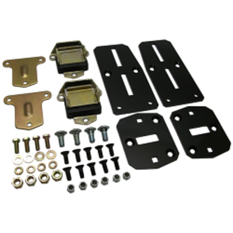 Chevy LS Engine Adapter Kit, Adjustable with Poly Urethane Mounts