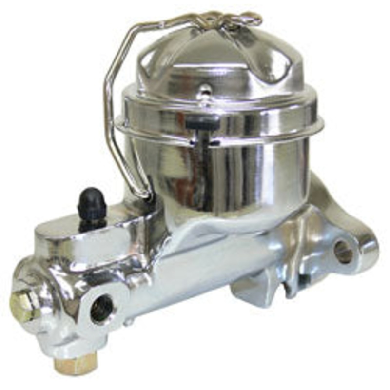 Chrome GM Drum Brake Single Reservoir Master Cylinder