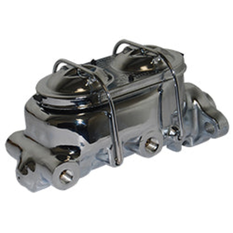 GM Disc Brake Conversion Master Cylinder, 1″ Bore, Chromed Aluminum Corvette Type