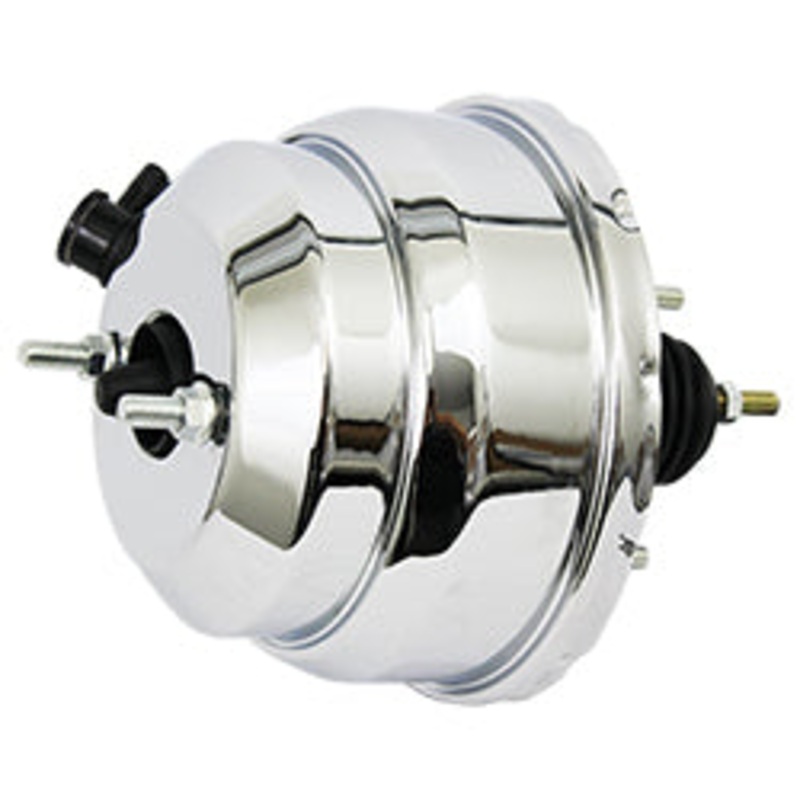 Power Brake Booster, 8″ Dual Diaphragm, Chrome Plated