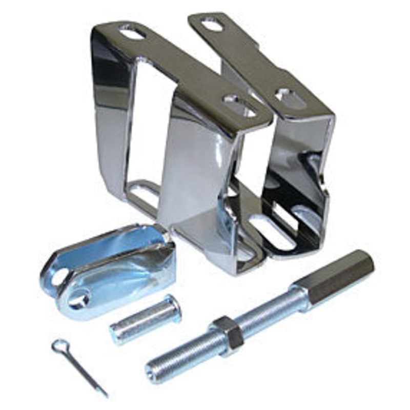 Power Brake Booster Mounting Bracket Kit, 1958-65 Chevy Impala, Chrome