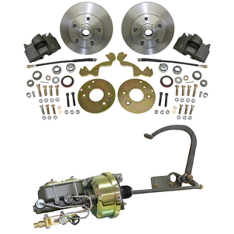 1949-51 Ford Car, Front Power Disc Brake Conversion Kit, Complete