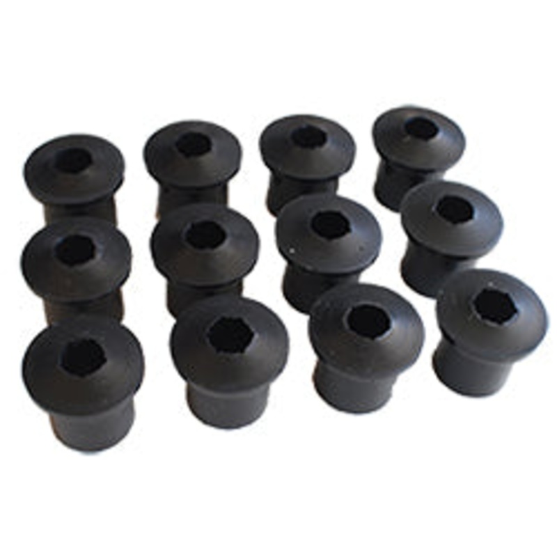 1949-51 Mercury Car, Rear Leaf Spring Bushing Kit, Polyurethane
