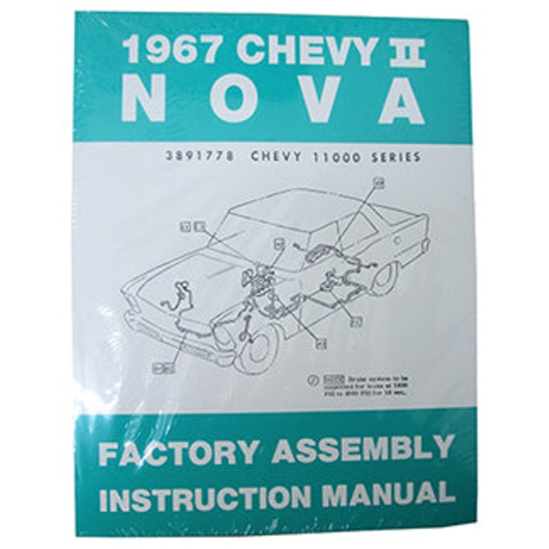1967 CHEVY NOVA, CHEVY II FACTORY ASSEMBLY MANUAL