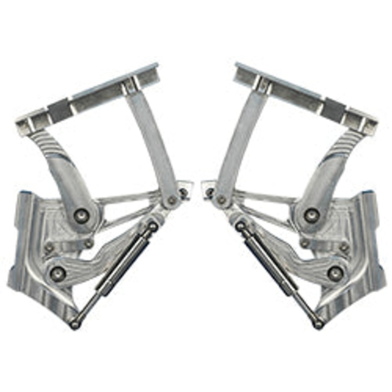 1957 Chevy Belair Billet Aluminum Hood Hinge Set Raw