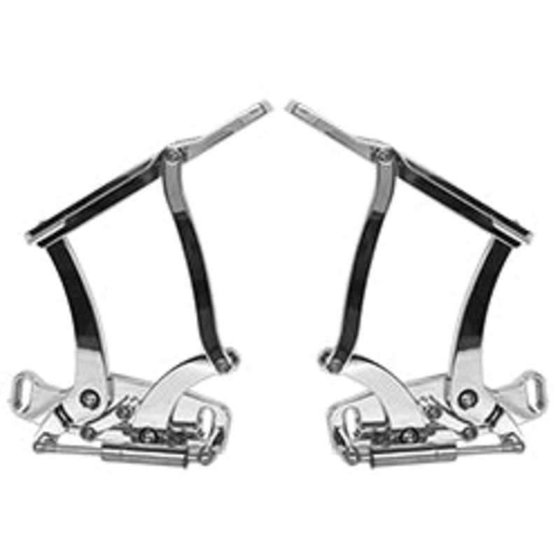 1963-64 Chevy Impala Billet Aluminum Hood Hinge Set Polished