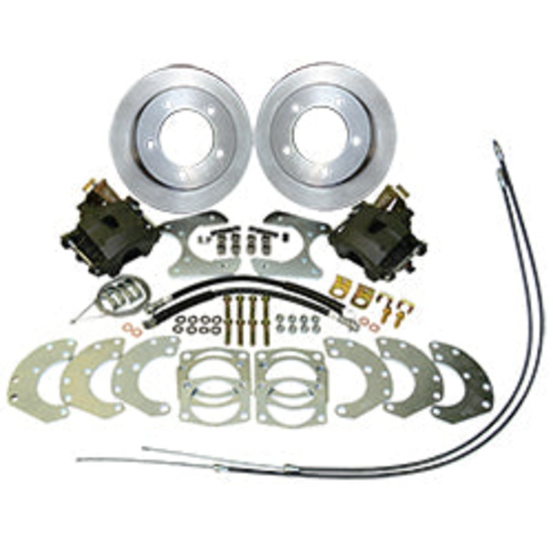 Ford Truck 9″ Rear End Disc Brake Conversion Kit, 11.5″ Rotors, 5 x 5.5″ Bolt Pattern Yes  (SBH10) ($49.00) No Black  (PC-BR) ($87.76)