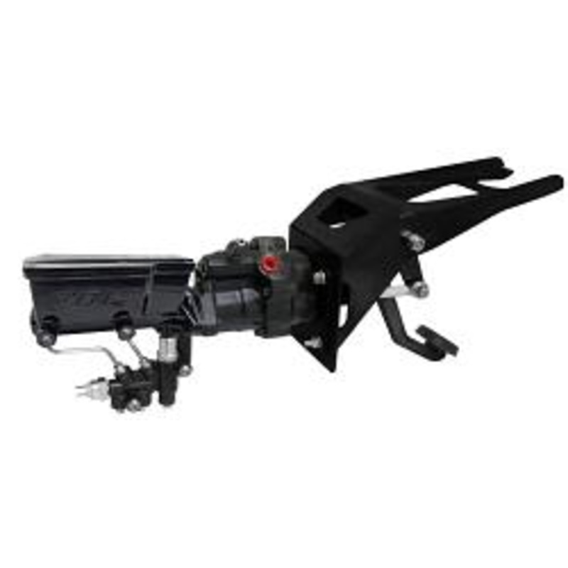 Hydropower Hydraulic Brake Assist with POL or Wilwood Master Cylinder, 1947-53 Chevy, GMC Truck, Firewall Mount Polished(Wilwood Only Wilwood Master