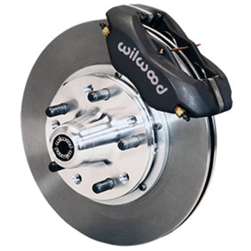 1949-54 Chevy Car & 1953-62 Corvette Wilwood Forged Dynalite Pro Series Front Brake Kit Drilled 12″ Red Caliper