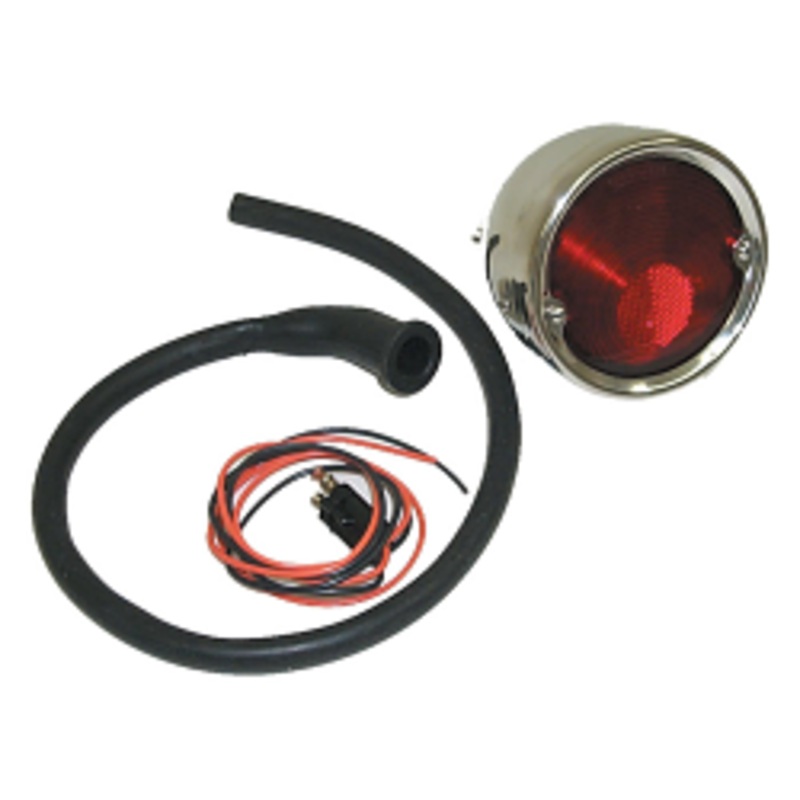 1955-59 Chevy/GMC Tail Light Assembly, LH or RH, Stainless w/ Polished Stainless Bezel, Each Please Specify