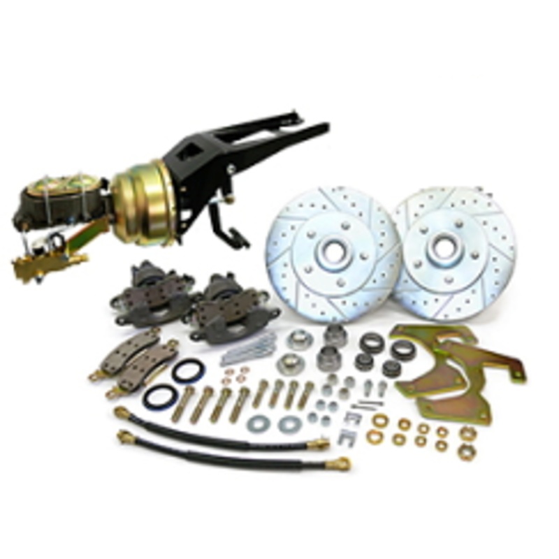 1955-59 Chevy, GMC Truck Power Disc Brake Conversion, 5 x 4.75″ Bolt Pattern, Firewall Mount Booster