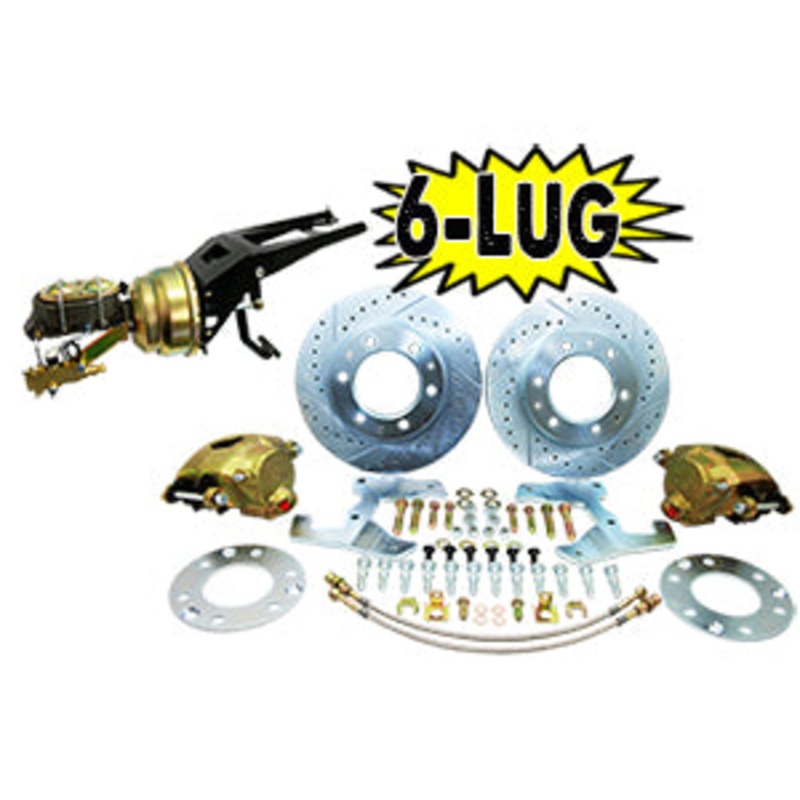 1955-59 Chevy, GMC Truck Power Disc Brake Conversion, 6 x 5.5″ Bolt Pattern, Firewall Mount Booster