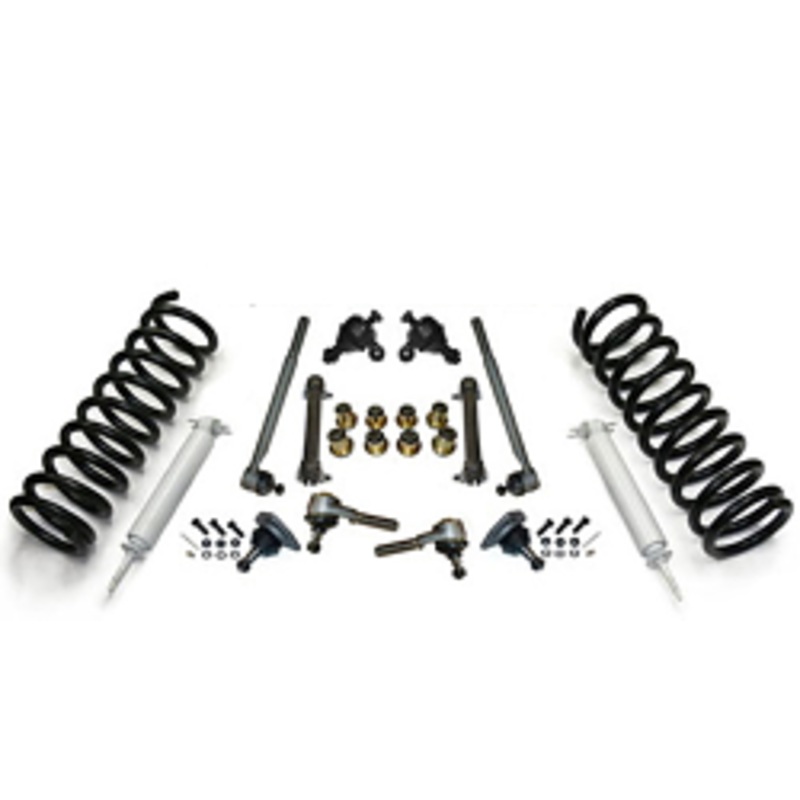 1958-64 Chevy Impala Front Suspension Rebuild Kit, Super Deluxe with PolyUrethane Bushings 1.5″ Drop Please Specify
