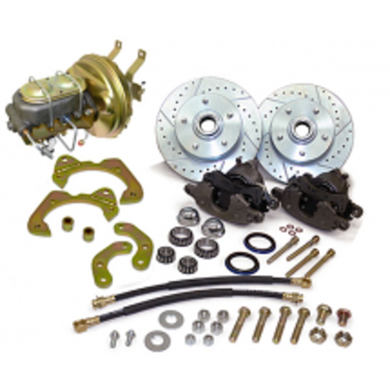 1963-64 Chevy Corvette Power Front Disc Brake Conversion Kit, Large GM Calipers