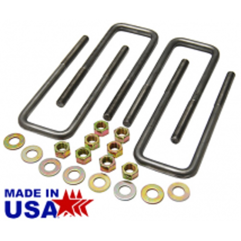Ubolt Kit for Leaf Spring Suspension, Fits 63-72 GMC Truck and 1966-72 Chevy C10