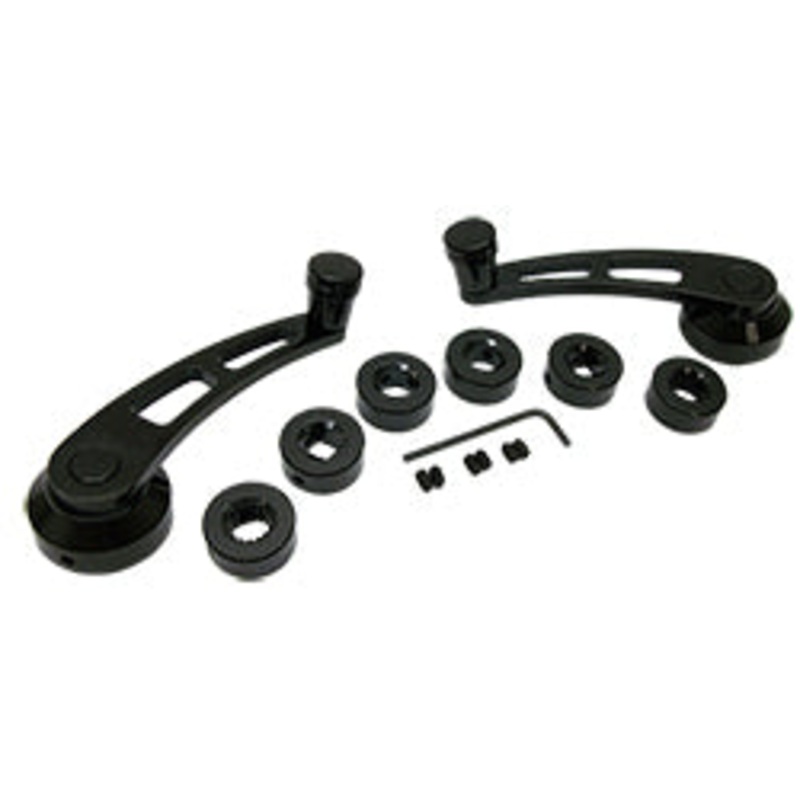 Window Handle Set, Black Anodized Billet Aluminum