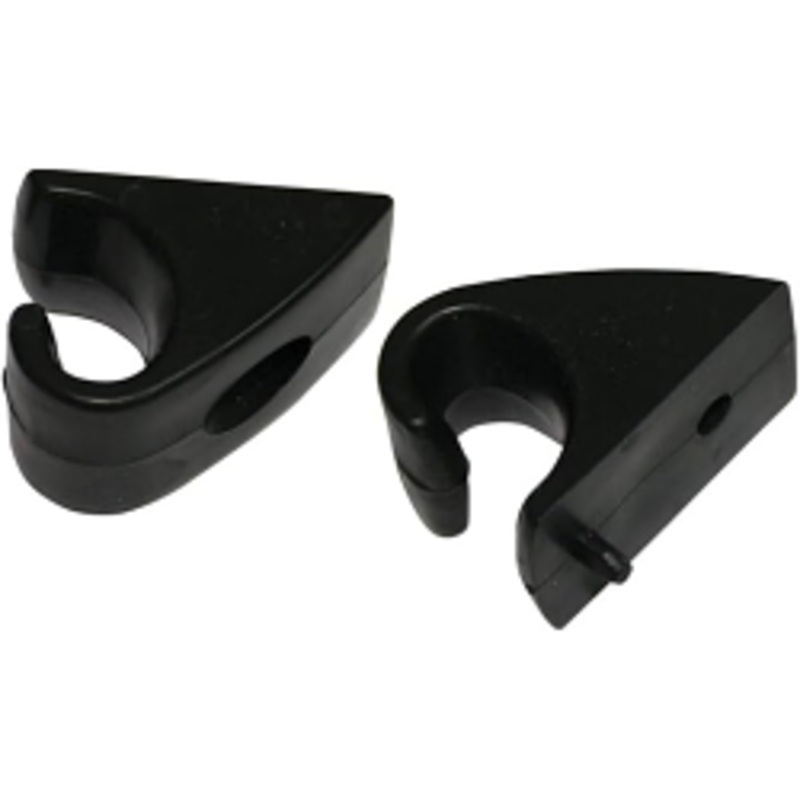 1967-72 Chevy Truck Sun Visor Center Clips, Black, Pair