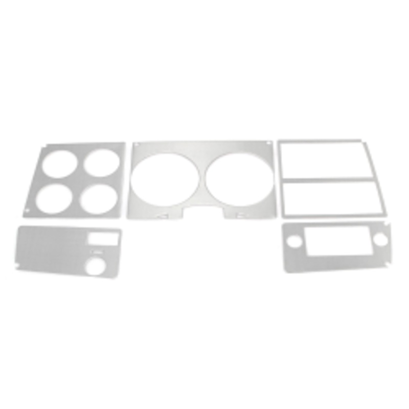 1978-80 Chevy / GMC Truck Dash Bezel Trim – Brushed Aluminum, With AC