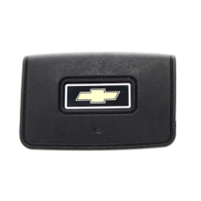 1978-91 Chevy Truck Steering Wheel Horn Button, Standard, Black w/ Bowtie