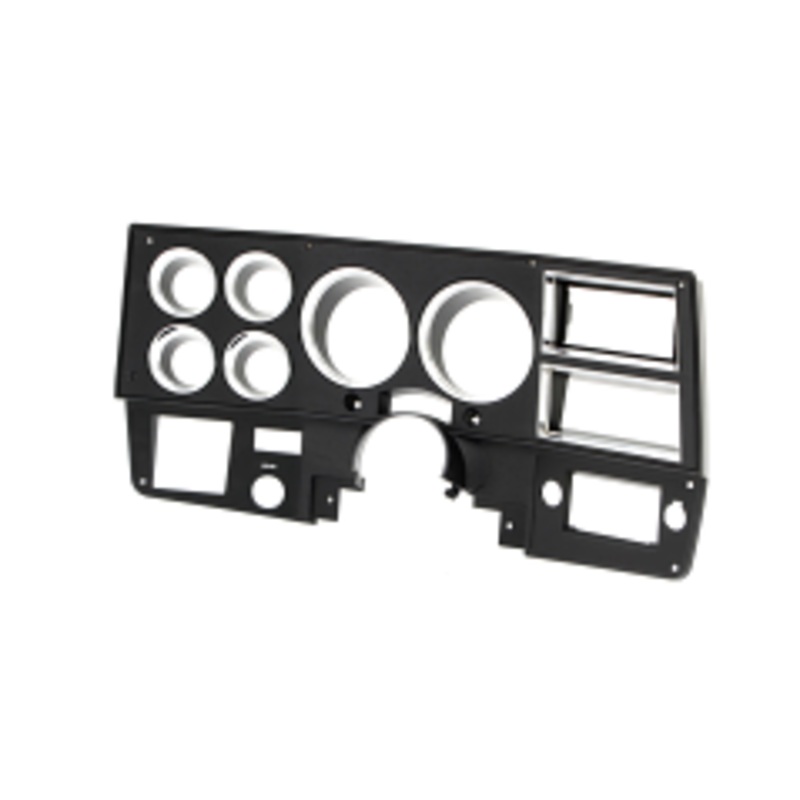 1981-83 Chevrolet / GMC Truck Dash Bezel, Black with Chrome Details, With A/C