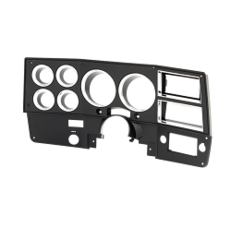 1981-83 Chevrolet / GMC Truck Dash Bezel, Black with Chrome Details, Without A/C