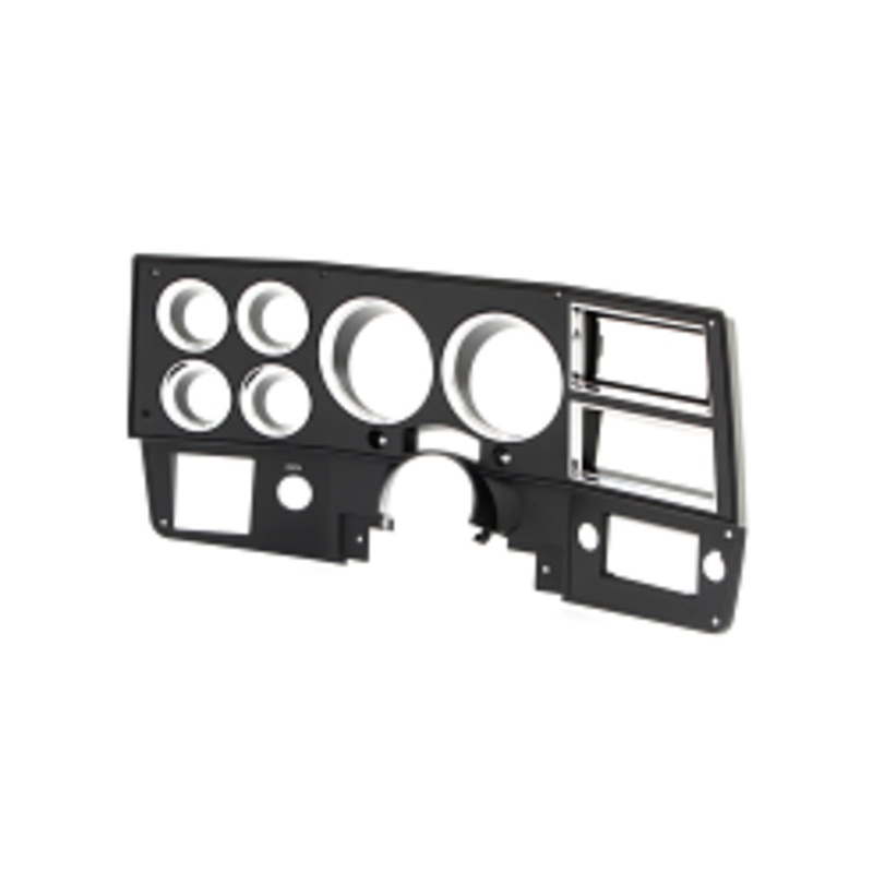 1984-87 Chevrolet / GMC Truck Dash Bezel, Black with Chrome Details, With A/C