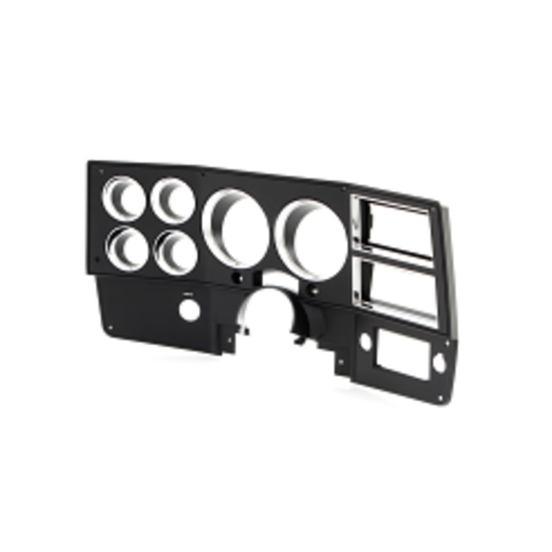 1984-87 Chevrolet / GMC Truck Dash Bezel, Black with Chrome Details, With No A/C