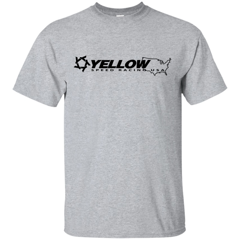 Yellow Speed Racing USA T-Shirt Sport Grey S