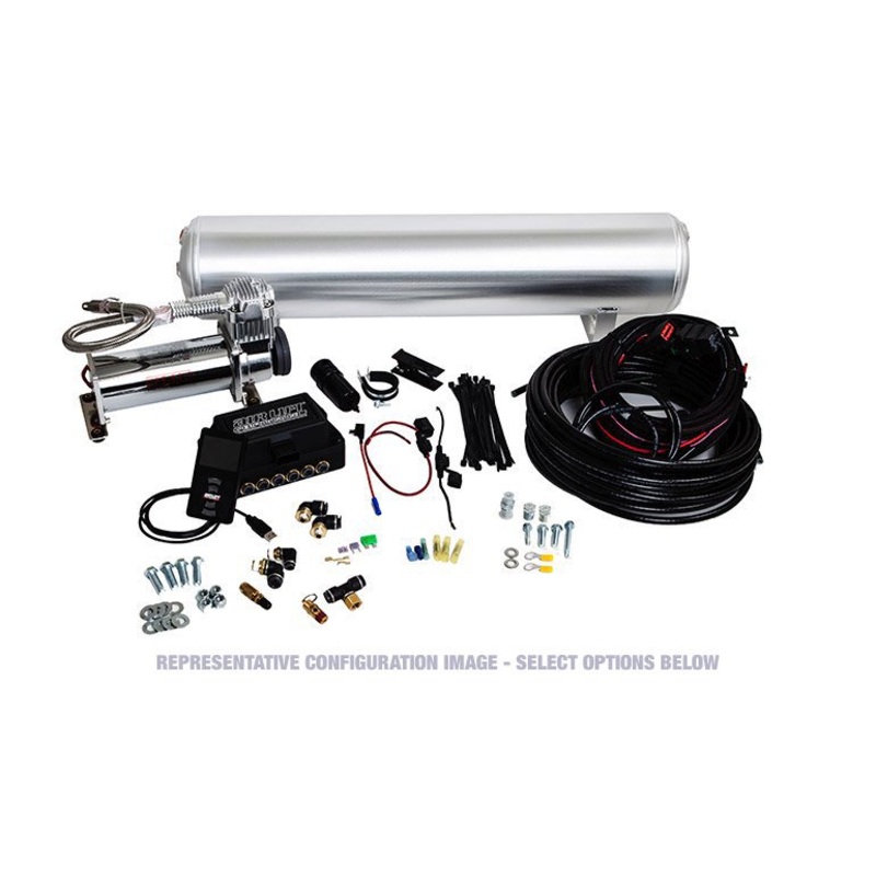 Air Lift Performance 3P Air Management System – Universal 1/4″ 2.5 Gallon Polished Tank Single Viair 444c Chrome