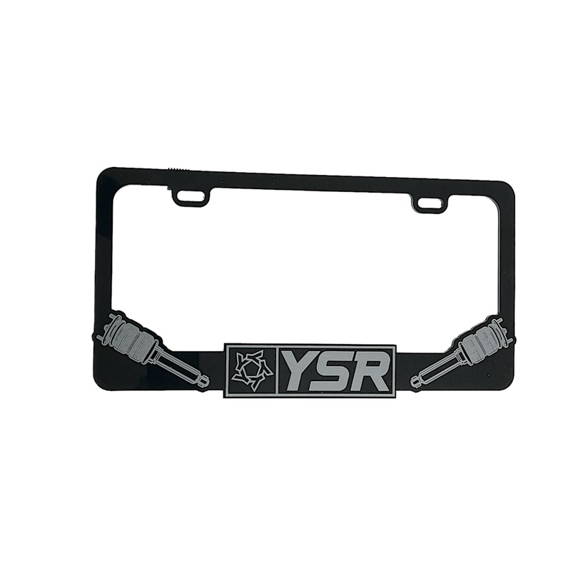 Yellow Speed Racing Acrylic License Plate Frame – Bagged Style