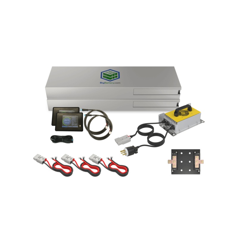 Big Battery 48V 2x MUSTANG Fast Charger Kit  Golf