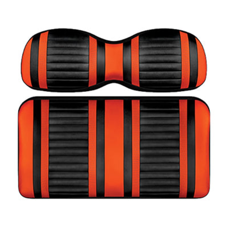 DoubleTake Extreme Front Cushion Set, Club Car Precedent 04+, Black/Orange