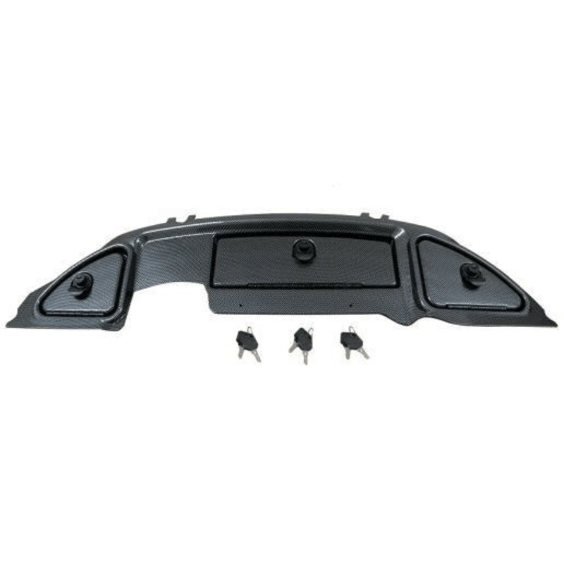 GC Club Car Precedent Replacement Carbon Fiber Dashboard w/ Locking Glove Boxes (2004-2007)