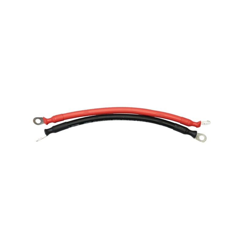4AWG (Black and Red) 10 inches Ring to Ring Terminal Cable