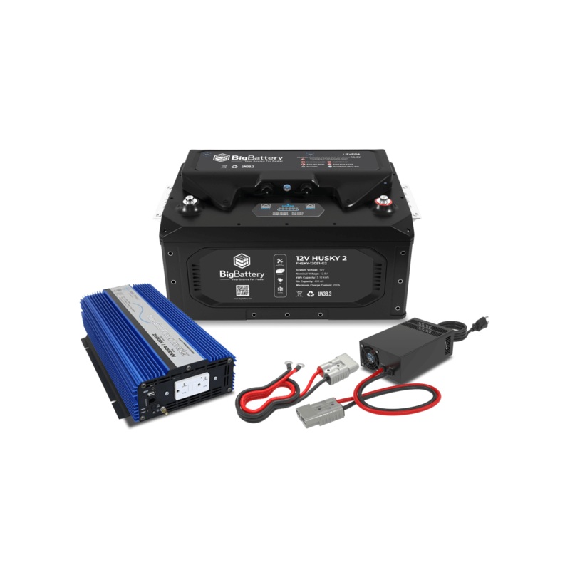 Big Battery 12V 1X HUSKY 2 KIT  AIMS + CHARGER