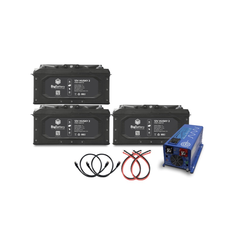 Big Battery 12V 3X HUSKY 2 KIT  AIMS