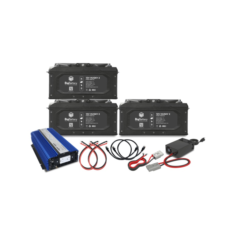 Big Battery 12V 3X HUSKY 2 KIT  AIMS + CHARGER